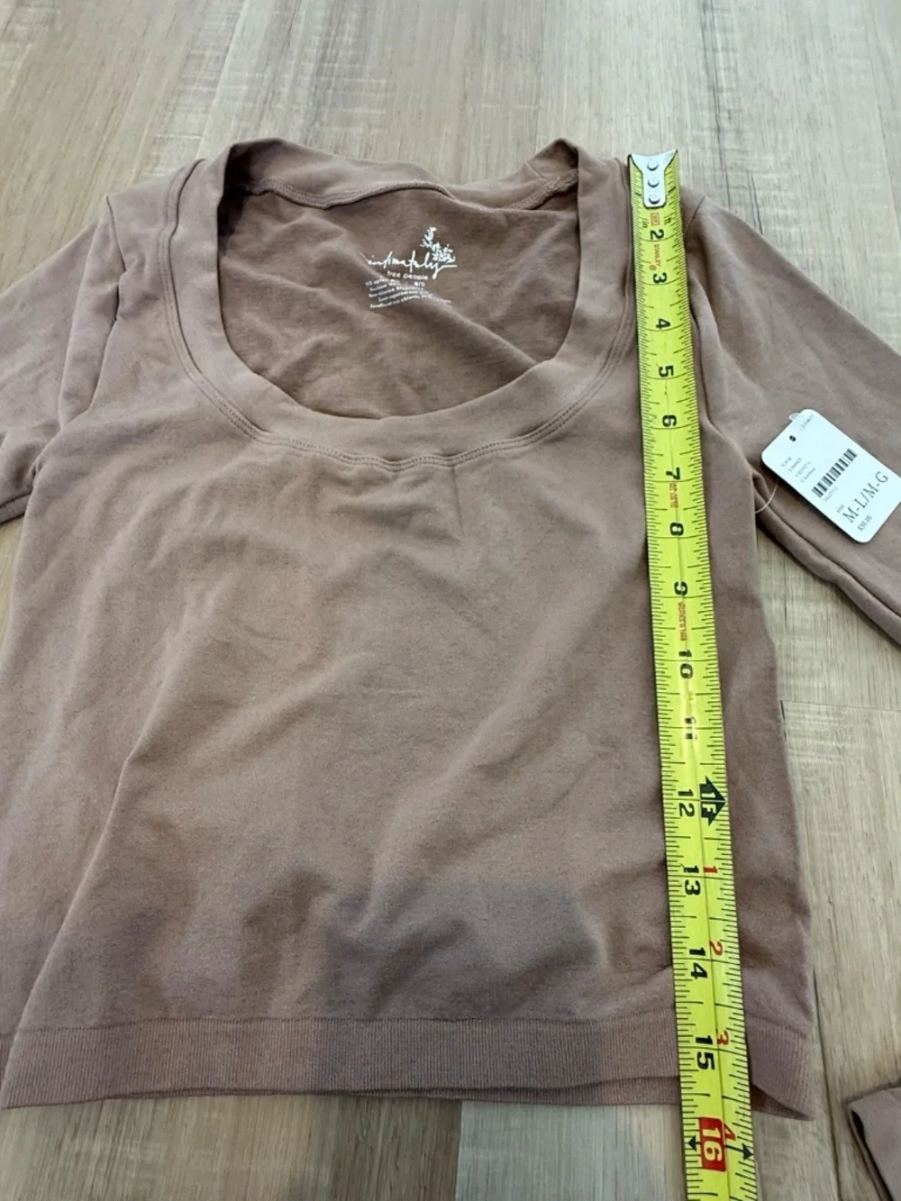 Intimately Free People Seamless Scoop Neck Top Size M/L (NWT)